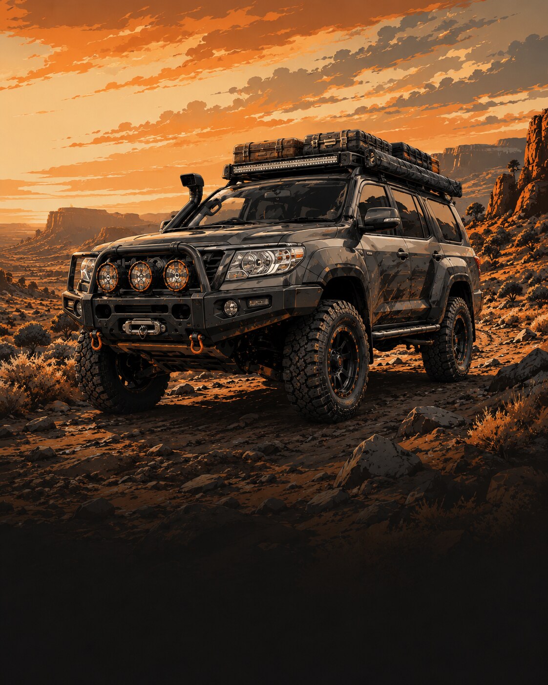 4WD vehicle brands, dealerships, touring, aftermarket, accessories and fit-out businesses.